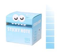 Cute Monster Pattern Sticky Note, Fun Pastel Pull-Out Self Adhesive Cartoon Memo Pads, Funny Pastel Animal Notes, Pearlescent Sticky Notes, 105 Sheets/Roll (B)