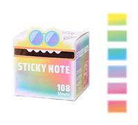 Cute Monster Pattern Sticky Note, Fun Pastel Pull-Out Self Adhesive Cartoon Memo Pads, Funny Pastel Animal Notes, Pearlescent Sticky Notes, 105 Sheets/Roll (H)
