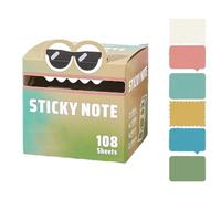 Cute Monster Pattern Sticky Note, Fun Pastel Pull-Out Self Adhesive Cartoon Memo Pads, Funny Pastel Animal Notes, Pearlescent Sticky Notes, 105 Sheets/Roll (F)
