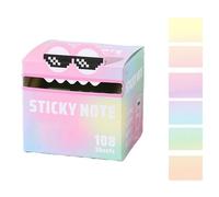 Cute Monster Pattern Sticky Note, Fun Pastel Pull-Out Self Adhesive Cartoon Memo Pads, Funny Pastel Animal Notes, Pearlescent Sticky Notes, 105 Sheets/Roll (G)