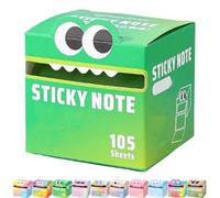 Cute Monster Pattern Sticky Note, Funny Pastel Animal Notes, Pull-Out Memo Pads, Creative Multi Purpose Sticky Note, Pretty Notes, Small To Do List (C)