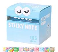 Cute Monster Pattern Sticky Note, Funny Pastel Animal Notes, Pull-Out Memo Pads, Creative Multi Purpose Sticky Note, Pretty Notes, Small To Do List (H)