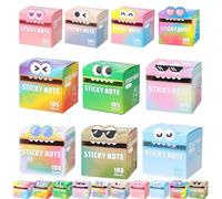 Cute Monster Pattern Sticky Note, Funny Pastel Animal Notes, Pull-Out Memo Pads, Creative Multi Purpose Sticky Note, Pretty Notes, Small To Do List (MIX)