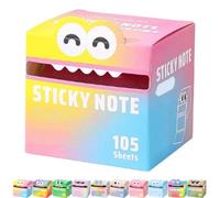 Cute Monster Pattern Sticky Note, Funny Pastel Animal Notes, Pull-Out Memo Pads, Creative Multi Purpose Sticky Note, Pretty Notes, Small To Do List (E)