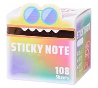 Cute Monster Pattern Sticky Note, Vibrant Gradient Design, Easy Post Memo Pads, mall to Do List, Great Back to School Gift for Teachers & Students, 105 Sheets/Roll (1Pc,F)