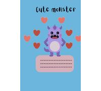 Cute Monster: School Notebook with Cute Monster Cover