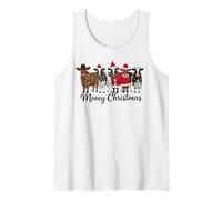 Cute Mooey Christmas Cow Canotta