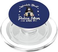 Cute Mother`s Day Gnome For Worlds Best Police Mom Ever PopSockets PopGrip per MagSafe