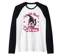 Cute Mothers Day GNOME Mama for Nana Worlds Best Cat Mommy Maglia con Maniche Raglan