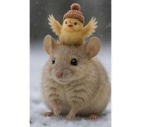 Cute Mouse and Little Chick Notebook: Lined gift writing book for ideas, dreams and snowy winter inspiration