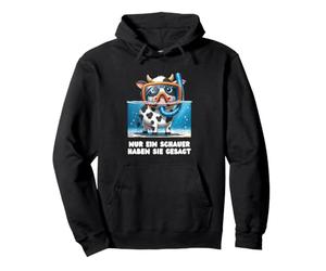 Cute Mucca Nur Ein Schauer Haben Sie Gesagt Snorkel Nuotare Felpa con Cappuccio