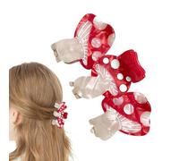 Cute Mushroom Claw Clips - Funny Mushroom Hair Clips for Women and Girls - Fashionable Non-Slip Barrettes and Jaw Clamps for Secure Hold and Stylish Hair Accessories