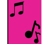 Cute Music Manuscript Notebook for Guitar and Piano: 110 pages, Perfect 8.5 by 11 size, Blank Staff Paper for Musicians