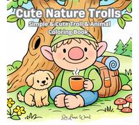 Cute Nature Trolls: Simple & Easy Animal Coloring Book