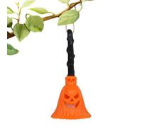 Cute Nightlight Witch Broom - Halloween Orange Lamp | Pumpkin Prop