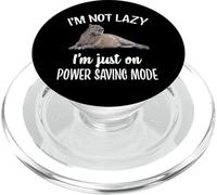Cute Not Lazy Power Saving Mode Kids Capybara Lover PopSockets PopGrip per MagSafe