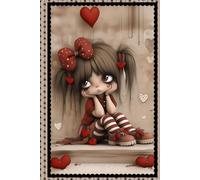 Cute Notebook - Hardcover - 80 lined pages - 6x9: Cute notebook for girls, teens, students, school, work, home or college by Violet Snow.