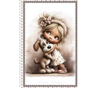 Cute Notebook - Hardcover - 80 lined pages - 6x9: Cute notebook for women, girls, teens, students, school, work, home or college by Violet Snow