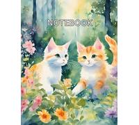 Cute Notebook with Cats for grade school, high school and college - 100 pages