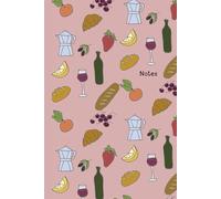Cute Notebook with Food Fruit Print: 6 x 9 inches | 100 Pages | Teens College Students Adults