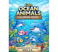 Cute Ocean Animals Coloring Book