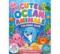 Cute Ocean Animals Coloring Book