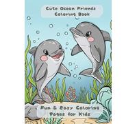 Cute Ocean Friends Coloring Book: Fun & Easy Coloring Pages for Kids