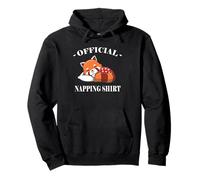 Cute Official Napping Shirt Red Panda Lover Felpa con Cappuccio