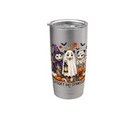 Cute Opossum Halloween Witch Ghost Mummy Opossum Lovers Bicchiere termico in acciaio inox doppia parete