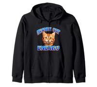 Cute Orange Cat Energy Orange Tabby Cat Lover Felpa con Cappuccio