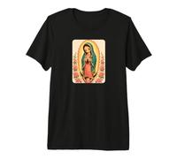 Cute Our Lady of Guadalupe Design Maglietta Premium