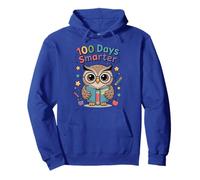 Cute Owl 100 Days of School Smarter Milestone Felpa con Cappuccio