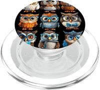 Cute Owl Pattern For Women Owl Bird Lover And Bird Watchers PopSockets PopGrip per MagSafe