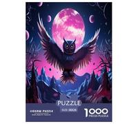 Cute Owl Puzzle Impossibili 1000Pcs Decorazione Per La Casa. Rilassamento E Intelligence Per Adulti E Ragazzi Da 14 Anni 38x26cm/1000pcs