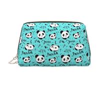 Cute Panda 1 Borsa per il trucco con stampa, trousse da viaggio per articoli da toeletta da donna, custodia per trucco in pelle di grande capacità, organizer per trucchi, carino