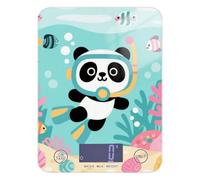 Cute Panda Cartoon Diving Green Espresso Digital Food Scale 5kg/5g Precisa Bilancia Digitale Grammi e oz con 4 Unità per Cottura Dieta Cottura Peso Digital para comida