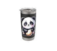Cute Panda Cucciolo Baby Chibi Bicchiere termico in acciaio inox doppia parete
