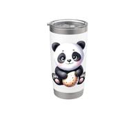 Cute Panda Cucciolo Baby Chibi Bicchiere termico in acciaio inox doppia parete