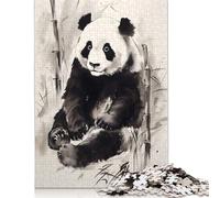 Cute Panda Illustration Jigsaw Puzzle Impossible 1000 Pezzi Decorazione Per La Casa. Rilassamento E Intelligence Per Adulti E Ragazzi Da 14 Anni 1000pcs (38x26cm)