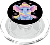 Cute Panda Ritratto Amante Animali Grafica Rosa Occhiali Giallo PopSockets PopGrip per MagSafe