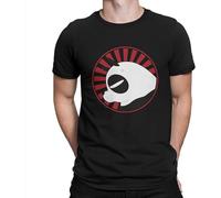 Cute Panda Unique Tshirt Ranma Manga Leisure T Shirt T-Shirt for Men Black M