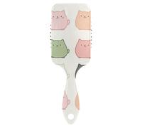 Cute Pastel Cats Cartoon delicato viaggio spazzola per capelli Progettato massaggio spazzola per capelli sottili con manico ergonomico cepillo para cabello