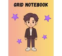 Cute Pastel K-Pop Graph Notebook Aesthetic Grid Paper Notebook for Kids and Teens: 5×5 Grid Notebook for Notes, Sketching, Planning, and Schoolwork