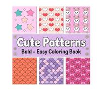 Cute Patterns: Bold Easy Coloring Pages