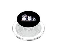 Cute Penguin Family Walking Winter Cartoon PopSockets PopGrip per MagSafe