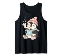 Cute Penguin Hot Cocoa Winter Beanie Scarf Socks Canotta