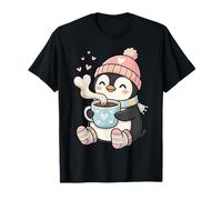 Cute Penguin Hot Cocoa Winter Beanie Scarf Socks Maglietta
