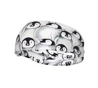 Cute Penguins Sketch Stampa Elastico Sportivo Sweatband Per Uomini Donne Per La Corsa Basket Palestra Più Fascia Sudore