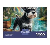 Cute Pet Dog 1000 Pezzi Carta Ecologica Resistente Puzzle Premium Lovely Pet Impossibilmente Difficile Sfida Unica Puzzle Regali Per Famiglia E Amici 52x38cm/1000pcs