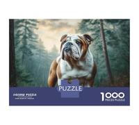 Cute Pet Dog 1000 Pezzi Carta Ecologica Resistente Puzzle Premium Lovely Puppy Impossibilmente Difficile Sfida Unica Puzzle Regali Per Famiglia E Amici 52x38cm/1000pcs